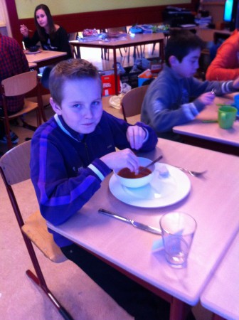 Het smaakt heerlijk!