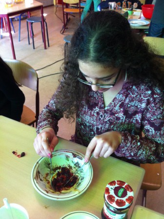 Ook met vruchtenjam smaakt de pannenkoek heerlijk.
