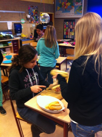 Woensdag: pistoletjes snijden...