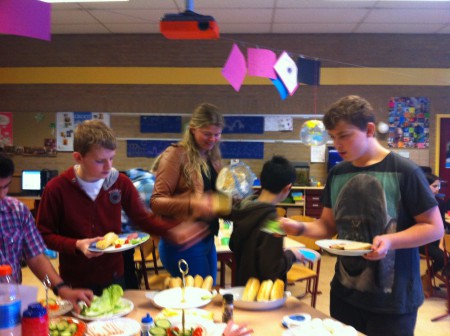 Je mag zelf de ingrediënten voor je broodje gezond kiezen.